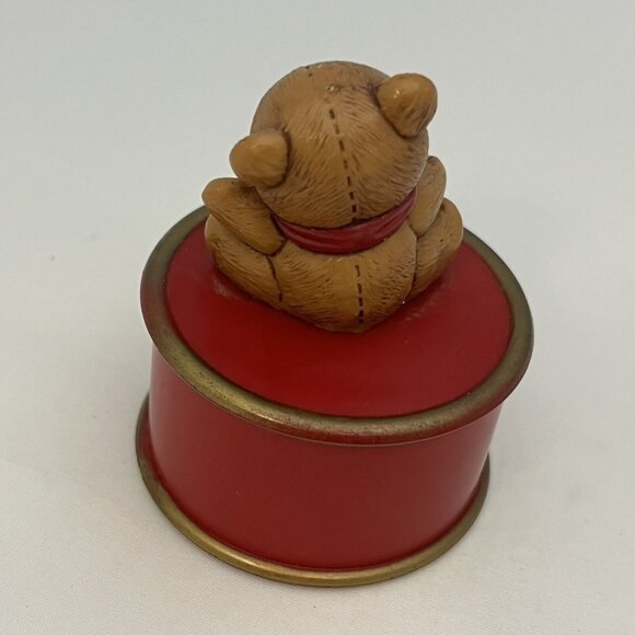 3 Vintage Hallmark Bear Themed Ornaments Trinket Box Polar Bear Mom And Dad - Picture 11 of 16